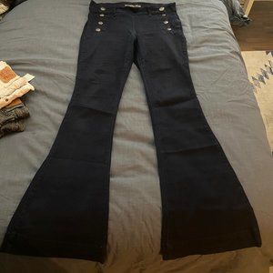 Express Bell Flare Mid Rise Jeans